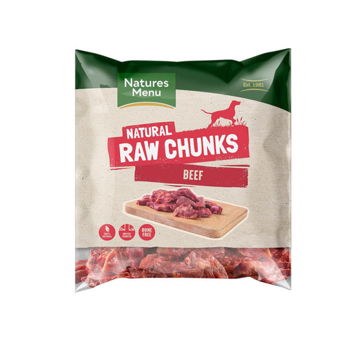 Natures Menu Raw Beef Chunks 1kg