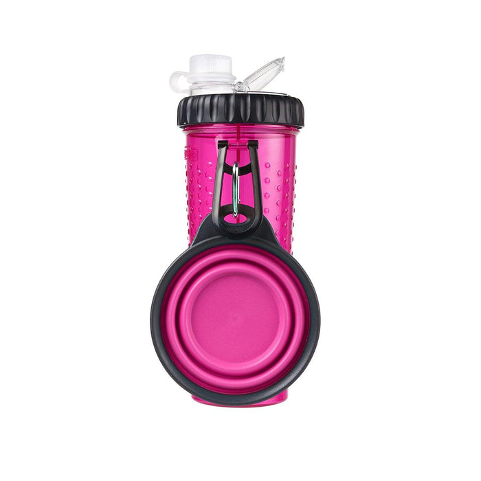 Dexas Snack-Duo Bottle Fuchsia