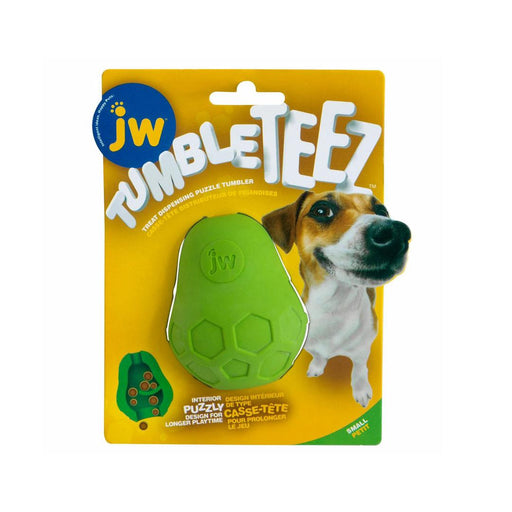 JW Tumble Teez Treat Toy Green Small