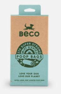 Beco Poop Bags Mint Scented 270 Pack Big Strong and Leakproof