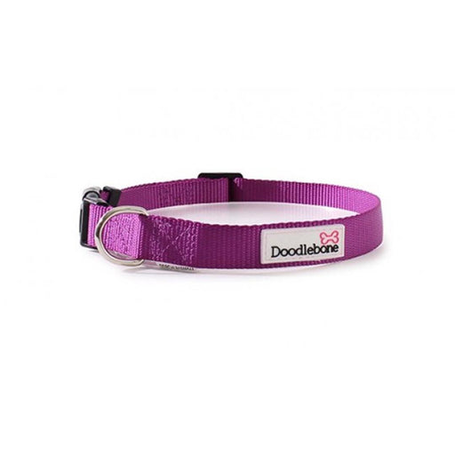 Doodlebone Nylon Collar Purple Large